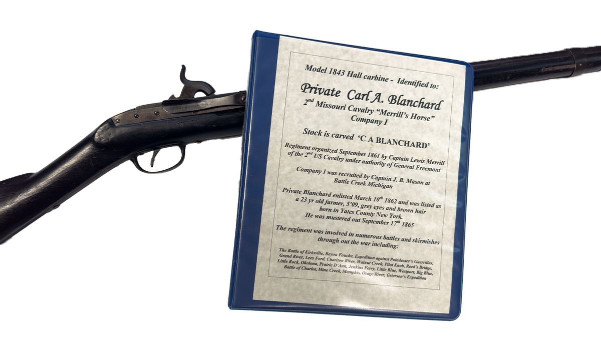 2nd Missouri Cavalry 1843 Hall Carbine