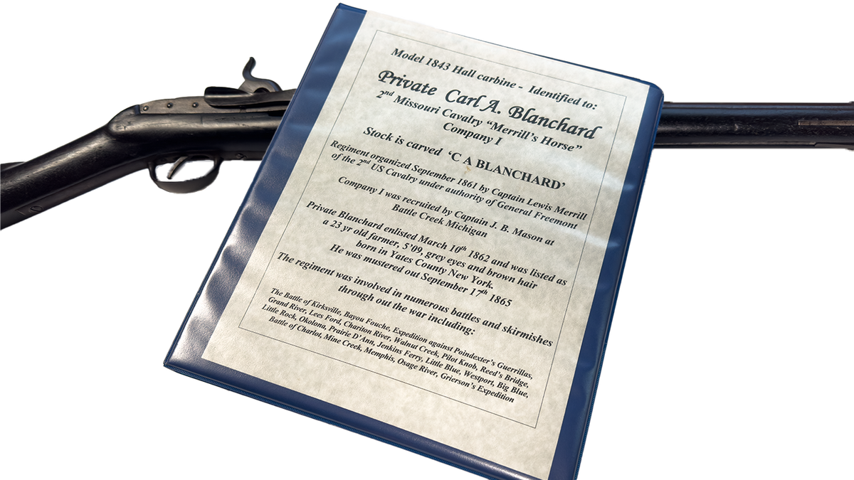 2nd Missouri Cavalry 1843 Hall Carbine